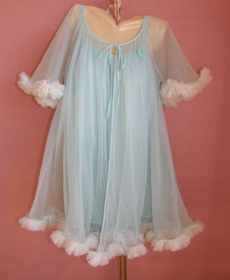 Babydoll Dress Nightwear, Nightgown Dress, Babydoll Nightgown, Vintage Nightgown, Doll Vintage, Night Out Dress, Vintage Lingerie, Mode Vintage, Vintage Pins