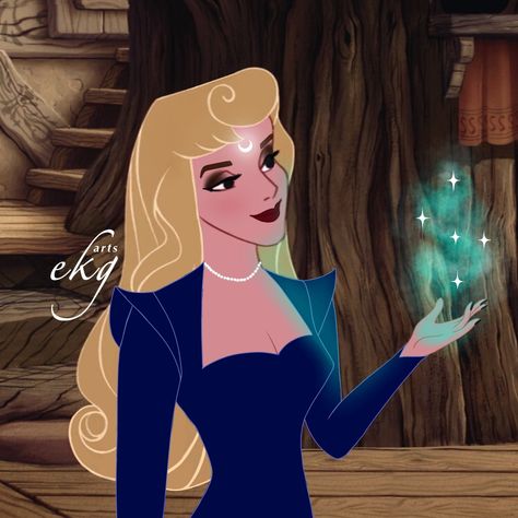 This Artist Turns Disney Princesses Into Badass Witches, No Magic Wand Necessary Disney Princess Aurora, Images Disney, Disney Nerd, Animated Animals, Modern Witch, Princess Aurora, Disney Princess Art, Princess Art, Magic Wand