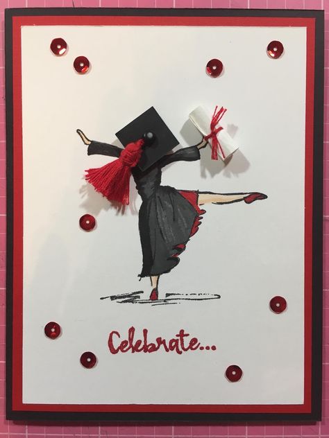 Stampin Up Graduation Cards, Graduation Cards Handmade, Grad Cards, Birthday Kids, Graduation Diy, Money Cards, Ideas Birthday, Stamping Up Cards, Graduation Cards