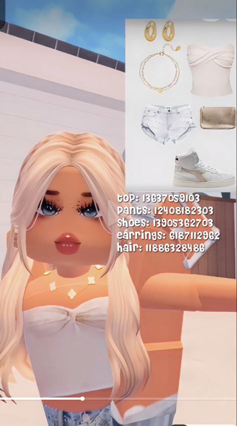 Roblox Royale High Outfits, Blonde Hair Roblox, Royale High Outfits, Roblox Royale High, Cute Baddie Outfits, Berry Avenue Codes, Brown Hair Roblox, Blocksburg Outfit Codes￼, Blonde Kids