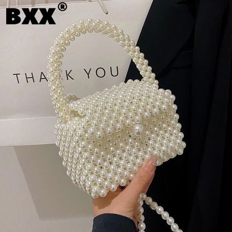 [BXX] Handmade Woven Beaded Pearl Bags For Women Handbags 2022 New Fashion Trend Beach Vacation Phone Clutch Party Bags GF2981 _ - AliExpress Mobile Mini Coin Pouch, Pearl Clutch Bag, Pearl Clutch, Wedding Handbag, Lyrics Wallpaper, Pearl Bag, Woven Tote Bag, Beaded Handbag, Coin Wallet