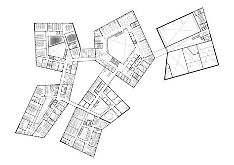 VIA University College Aarhus City,Floor Plan Arkitema Architects, University Plan, Landscape Architecture Plan, Museum Plan, College Architecture, University Architecture, College Planning, School Campus, Sacred Architecture