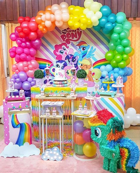 My Lil Pony Birthday Party Ideas, My Lil Pony Party Ideas, Rainbow Dash Birthday Party Decoration, My Little Pony Themed Birthday Party, My Little Pony Birthday Party Ideas, My Little Pony Birthday Party Decorations, Pony Birthday Theme, My Little Pony Party Ideas, Pony Party Ideas