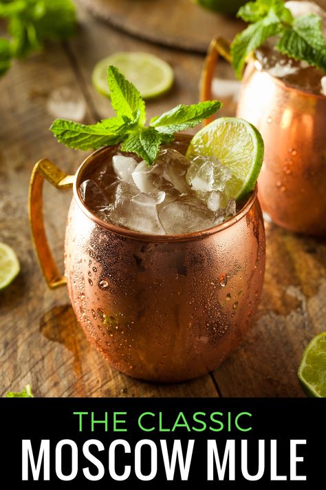 Moscow Mule: The Most Googled Cocktail Moscow Mule Receita, Moscow Mule Recipe Classic, Holiday Mocktail, Moscow Mule Cocktail, Moscow Mule Recipe, Vodka Lime, Specialty Drinks, Copper Mug, Mule Cocktail