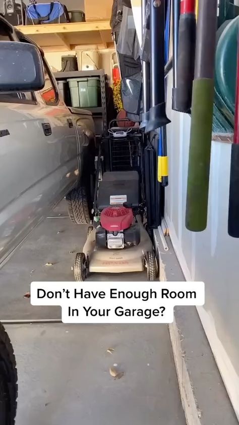 Lawnmower Garage Storage, How To Store Wheelbarrow In Garage, Garage Storage Lawn Mower, Garage Mower Storage, Garage Organization Lawn Mower, Storing Lawn Mower In Garage, Garage Organization Ideas Lawn Mower, How To Store Lawn Mower In Garage, Lawn Mower Snow Blower Storage