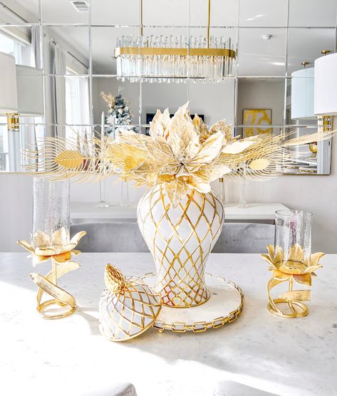 Gold centerpieces diy