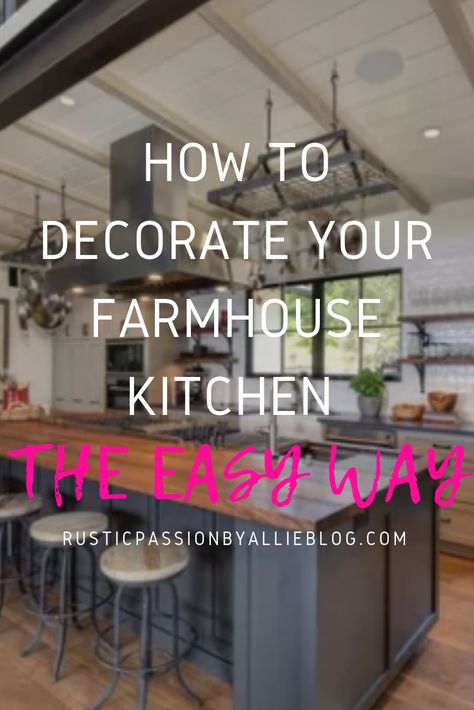 Do you struggle to know how to bring your design style to life? You love the Modern Farmhouse and French Country Style but don't know how to decorate! #farmhousestyle #frenchcountryhome #farmousekitchen Backsplash For Small Kitchen, Farmhouse Backsplashes, Joanna Gaines Farmhouse Kitchen, Shiplap Backsplash Kitchen, Joanna Gaines Kitchen, Shiplap Farmhouse, Kitchen With Big Island, Farmhouse Backsplash, Rustic Modern Farmhouse