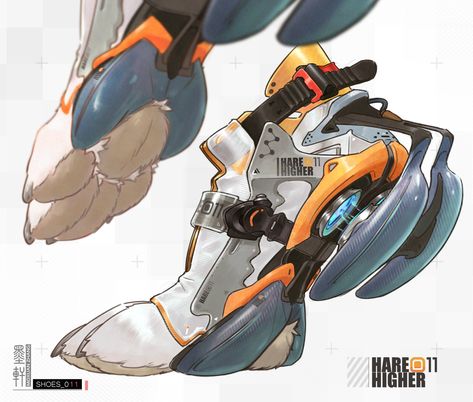 ArtStation - Shoes_part2, Moxuan Zhang Hybrid People, People Drawings, Futuristic Shoes, Cyberpunk Fashion, Robots Concept, Robot Concept Art, Cyberpunk Art, Armor Concept, Drawing Clothes