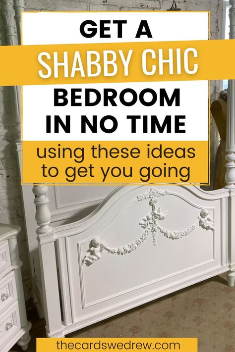 Looking for shabby chic bedroom ideas? Well, with fall coming, I’ve been thinking about changing up the design style in my bedroom…am I crazy?! I’ve been doing a lot of research into all things shabby chic bedroom decor, and thought you might want to see what I’ve found. If you’re looking to do a shabby chic look in your bedroom (whether that be DIY or not), follow along!! Pink Shabby Chic Bedroom, Shabby Chic Bedroom Ideas, White Shabby Chic Bedroom, Shabby Chic Bedroom Diy, Vintage Shabby Chic Bedroom, Shabby Chic Headboard, Chic Bedroom Ideas, Chic Bedside Table, Shabby Chic Fall