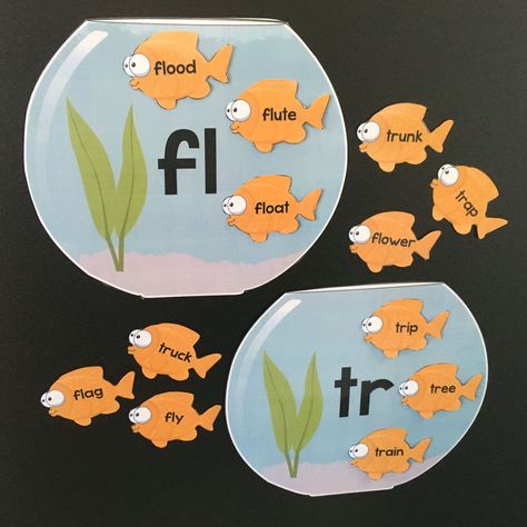 Consonant Blends Games, Games For The Classroom, Consonant Blends Activities, Blends Activities, Consonant Digraphs, English Practice, Consonant Blends, Sorting Games, Phonics Lessons