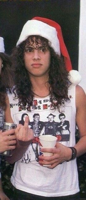 Mr. Hammett hates Christmas. Kirk Metallica, Kirk Hammet, Kirk Hammett, James Hetfield, Rock Stars, Rock Metal, Rock N, Rock Bands, Heavy Metal