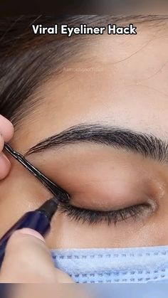 Bobby Pin Eyeliner hack | eyeliner Tutorial for beginners.. #eyeliner #wingliner #asmakhan Eyeliner Bobby Pin Trick, Eyeliner Tutorial For Almond Eyes, How To Eyeliner For Beginners, How To Do Winged Eyeliner For Beginners, How To Apply Liquid Eyeliner, Wing Eyeliner For Beginners, How To Do Eyeliner For Beginners, Eyeliner Tricks For Beginners, Eyeliner Hacks For Beginners