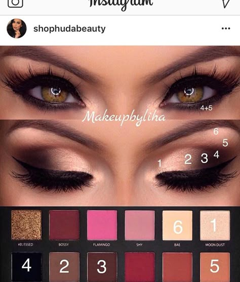 Huda Beauty Rose Gold Palette, Makeup Pinterest, Rose Gold Eye Makeup, Huda Beauty Rose Gold, Make Up Designs, Membentuk Alis, Makeup Asian, Best Makeup Tutorials, Makeup Pictorial