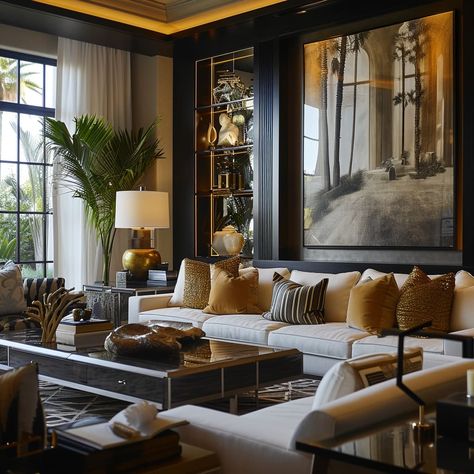 Luxury Artistic Living Room, Cozy Luxe Living Room, Modern Lux Living Room, Contemporary Glam Living Room, Cozy Contemporary Living Room, Classic Contemporary Living Room, Christmas House Exterior, Coffee Table Luxury, House Exterior Christmas