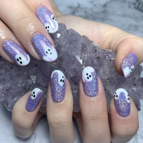 Halloween Nail Art Easy, Halloween Nail Ideas, Holloween Nails, Halloween Manicure, Halloween Nails Easy, Halloween Acrylic Nails, Cute Halloween Nails, Halloween Nail Designs, Halloween Nail