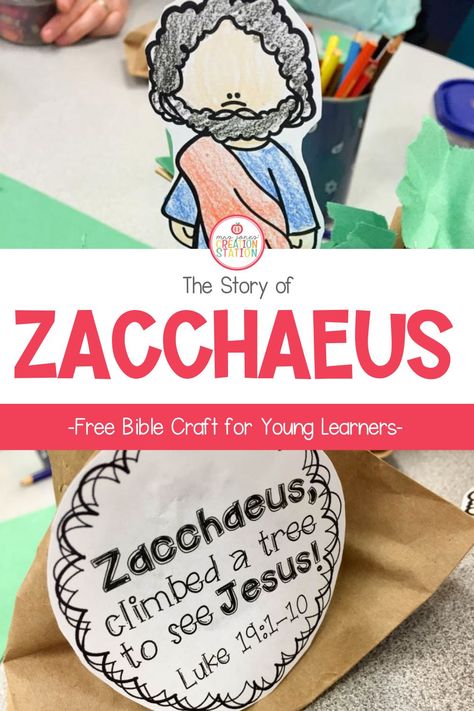 Zacheus Bible Story Activities, Jesus And Zacchaeus Craft, Zaccheus Crafts Sunday School Preschool, Zacchaeus Craft Preschool Free Printable, Zacheus Craft Preschool, Zacheus Bible Story, Zaccheus Craft, Zacheus Craft Sunday School, Zacchaeus Craft Preschool