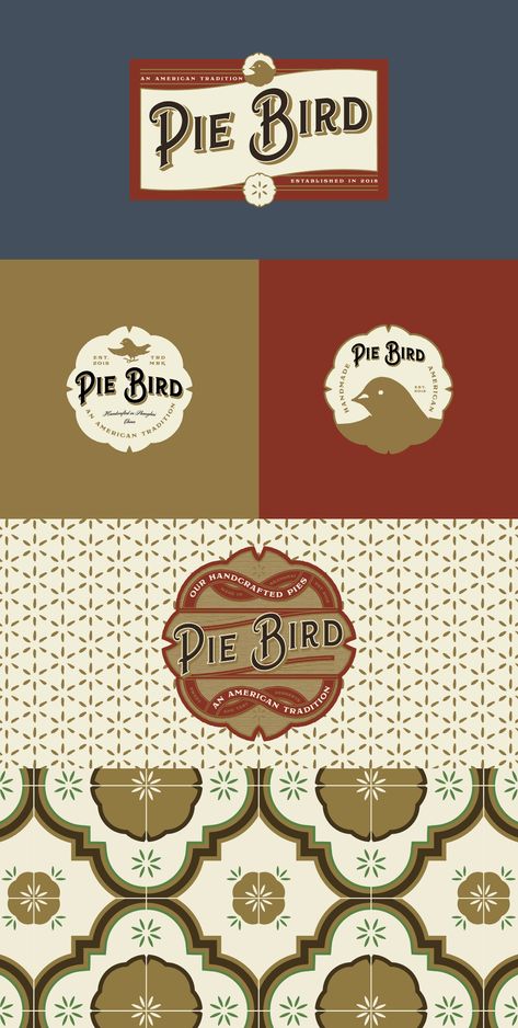 Pie Bird Branding on Behance Pie Branding, Bird Branding, Pie Logo, Pie Art, Pies Art, Pie Bird, Direction Graphic Design, American Pie, Meat Pie