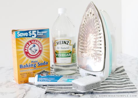 How to Clean Your Iron - Iron Cleaning, How To Clean Rust Off Cast Iron, How To Clean An Iron, How To Clean Your Iron Plate, Clean An Iron, How To Clean The Bottom Of An Iron, How To Clean A Steam Iron, Diy Spray Starch For Ironing, Steam Iron Cleaning