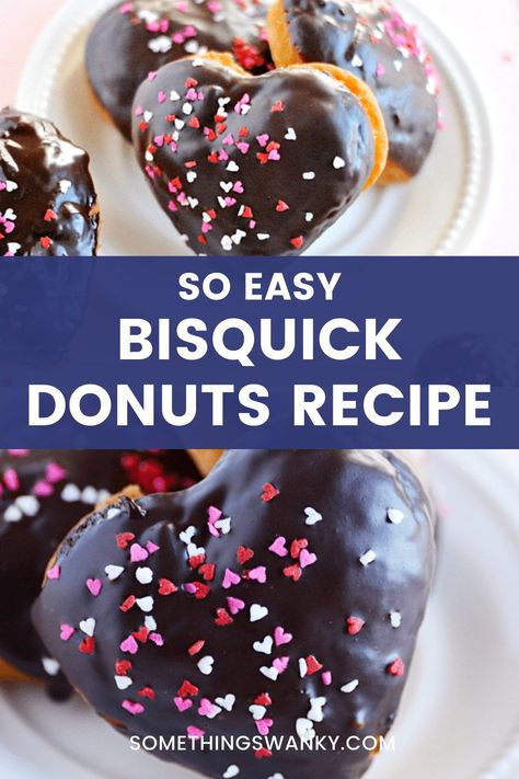 Bisquick Donuts Baked, Bisquick Doughnuts Recipes, Bisquick Easy Recipes, Bisquick Donuts Fried, Bisquick Donut Recipe, Best Donut Recipe, Making Donuts, Easy Donut Recipe, Easy Donuts