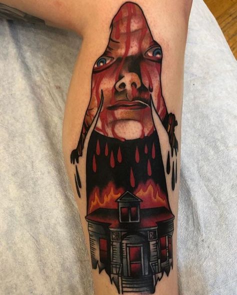 Carrie Tattoo, Stephen King Tattoos, Horror Sleeve, Horror Tattoos, Horror Movie Tattoos, Carrie White, Movie Tattoos, King Tattoos, Spooky Tattoos