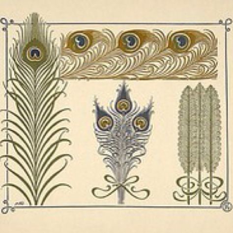 Art Nouveau peacock feather designs. Old Book Illustrations, Art Deco Peacock, Motifs Art Nouveau, Design Art Nouveau, Alfons Mucha, Art Nouveau Pattern, Peacock Art, Pattern Texture, Art Nouveau Design