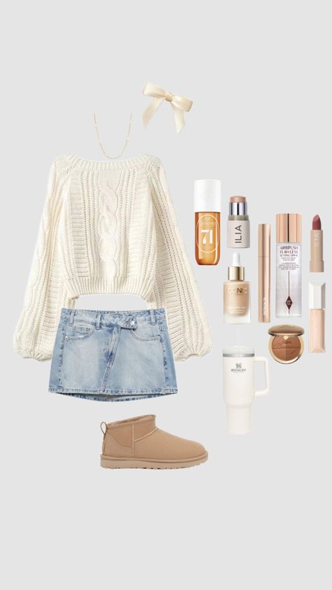 #cleangirl #vanillagirl #cute #fall Casual Preppy Outfits, Outfit Inspo Casual, Trendy Outfits For Teens, Cute Lazy Day Outfits, Cute Preppy Outfits, Simple Trendy Outfits, Cute Everyday Outfits, Cute Simple Outfits, Really Cute Outfits