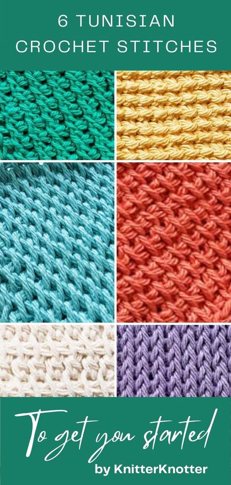 Tunisian Full Stitch, Tunisian Patterns, Tunisian Knit Stitch, Tunisian Crochet Free, Tunisian Stitches, Tunisian Simple Stitch, Tunisian Crochet Blanket, Crochet Tunisian, Tunisian Crochet Patterns