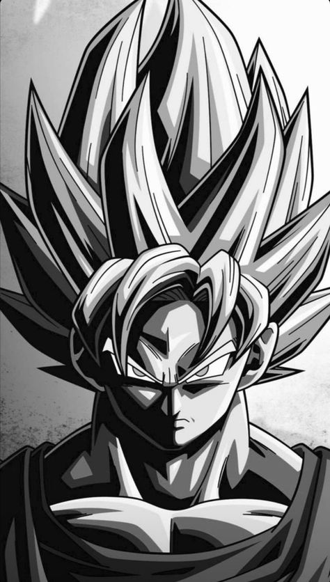 Dbz Black And White, Dragon Ball Black And White, Black And White Anime, Dragon Ball Z Iphone Wallpaper, Z Tattoo, Goku Drawing, Dragon Ball Tattoo, Z Wallpaper, Naruto Sketch Drawing