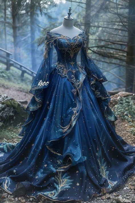 Ball Gowns Fantasy, Magical Dress, Dreamy Gowns, Mode Tips, Fantasy Dresses, Fashion Drawing Dresses, Dress Design Sketches, Fantasy Gowns, Medieval Dress