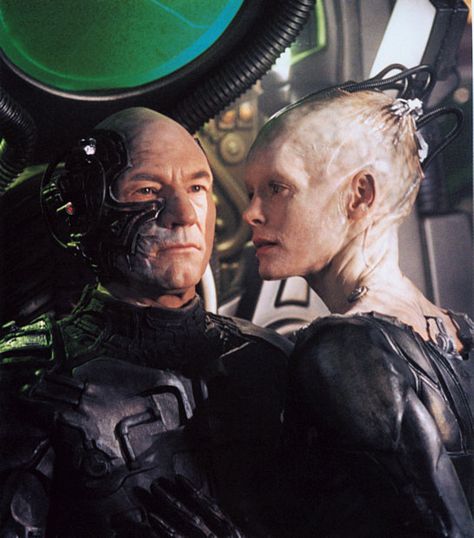 Star Trek: First Contact ~ Locutus & the Borg Queen ;-)~❤~ Locutus Of Borg, Borg Queen, Star Trek First Contact, Star Trek Borg, Star Trek Generations, The Borg, Star Trek Show, Star Trek Picard, Paddy Kelly