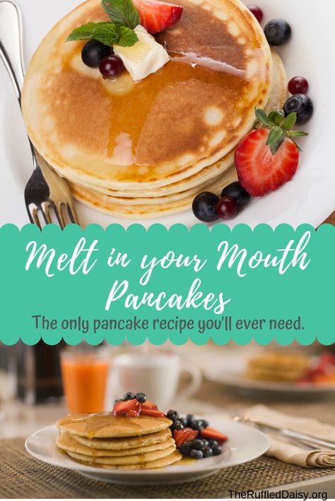 Bisquick Pancakes Melt In Your Mouth, Melt In Your Mouth Pancakes, Malted Pancake Recipe, Bisquick Pancakes, Best Pancake Recipe, Pancakes From Scratch, Homemade Vanilla Extract, Bread Sticks, Pancake Recipe Easy