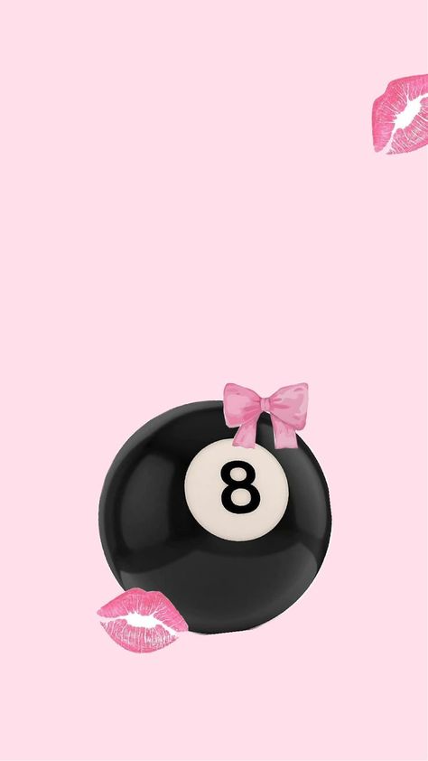 wallpaper Pink 8 Ball Wallpaper, 8 Ball Wallpaper, Pink 8 Ball, Ball Wallpaper, Trendy Wallpaper, 8 Ball, Highlight Icons, Instagram Highlight Icons, Pink Wallpaper