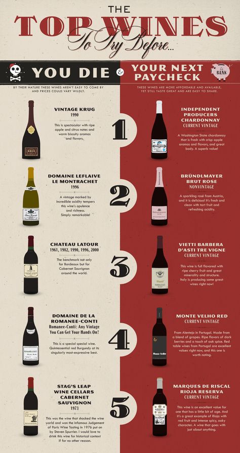 Top Wines to Try | Dark Rye Wine Infographic, Beer Calories, Wine Chart, Wine Facts, Wine 101, Wine Knowledge, Wine Education, Wine Guide, Wine Food Pairing