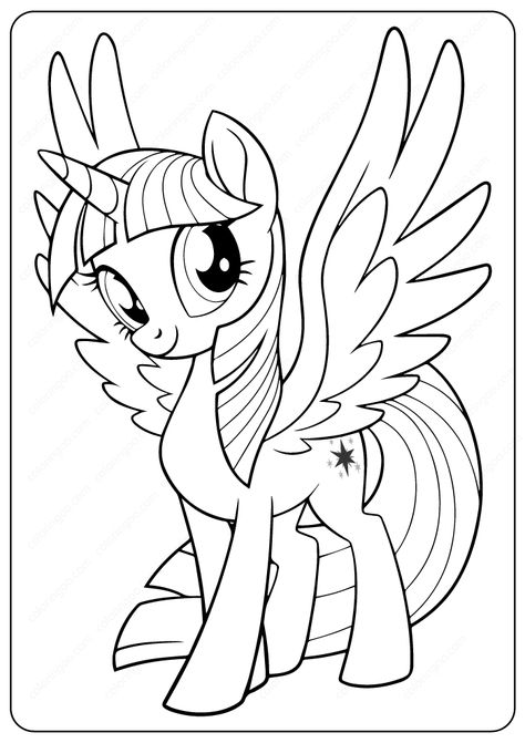 My Little Pony Twilight Sparkle Coloring Pages    #littlepony #twilight #sparkle #mylittlepony #twilightsparkle #coloring #drawing #paint #cartoon #outline #coloringpage #unicorn My Little Pony Printable, Princess Twilight Sparkle, Overcoming Challenges, My Little Pony Twilight, Unicorn Colors, Princess Coloring Pages, Unicorn Coloring Pages, My Little Pony Drawing, Cartoon Coloring Pages