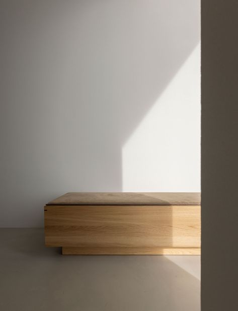 Koio Bench - Norm Japanese Furniture Design, Japandi Furniture, Entrance Bench, Banquette Dining, Danish Architecture, Minimalistic Aesthetic, Japanese Furniture, Oak Bench, Norm Architects