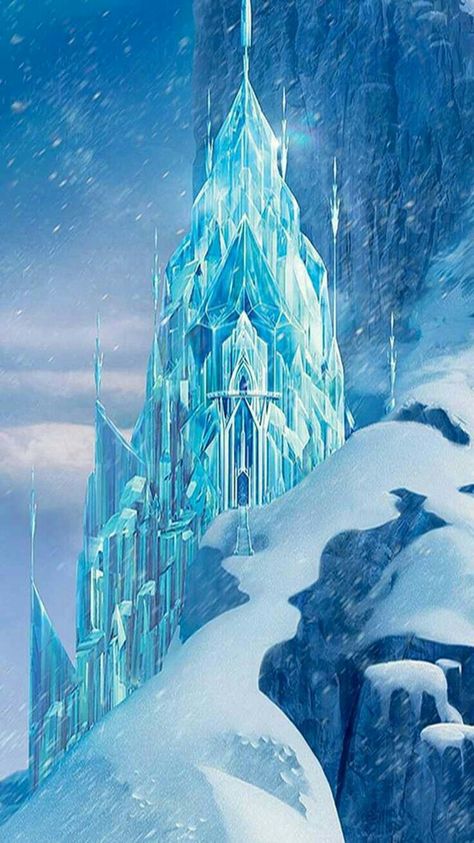 Elsa Castle Elsa Castle, Frozen Castle, Olaf's Frozen Adventure, Frozen Wallpaper, Frozen Pictures, Frozen Disney Movie, Ice Castles, Disney Background, Disney Princess Drawings