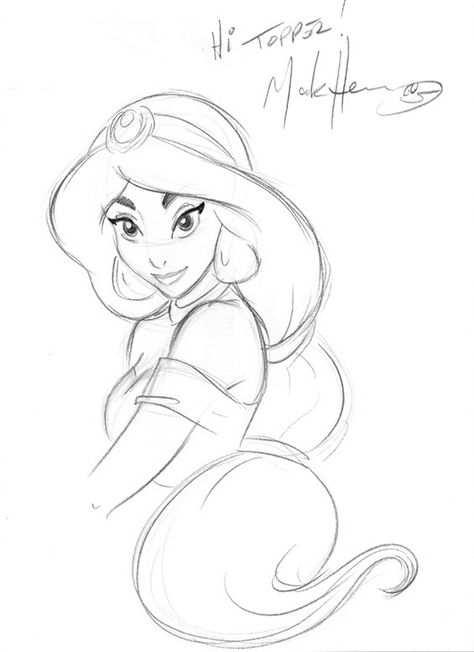 jasmine sketch♡ Princess Sketches, Disney Character Drawings, Cartoon Drawings Disney, Disney Drawings Sketches, Disney Tattoo, Disney Art Drawings, Disney Princess Drawings, Princess Drawings, Disney Sketches