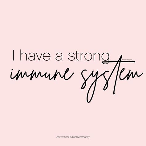 Immune System Affirmations, Healthy Body Affirmations, Body Manifestation, Body Affirmations, Prosperity Affirmations, Natural Health Supplements, Attraction Affirmations, Healthy Immune System, Attraction Quotes