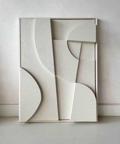 Minimalist 3d Art, 3d Geometric Wall Art, Relief Art Paintings, White 3d Art, Diy 3d Art, 3d Geometric Art, Plaster Relief Art, Tableau Relief, Edith Beurskens