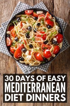 Easy Mediterranean Diet, Mediterranean Diet Food List, Mediterranean Recipes Healthy, Mediterranean Diet Recipes Dinners, Med Diet, Mediterranean Diet Meal Plan, Easy Mediterranean Diet Recipes, Mediterranean Diet Plan, Fat Foods