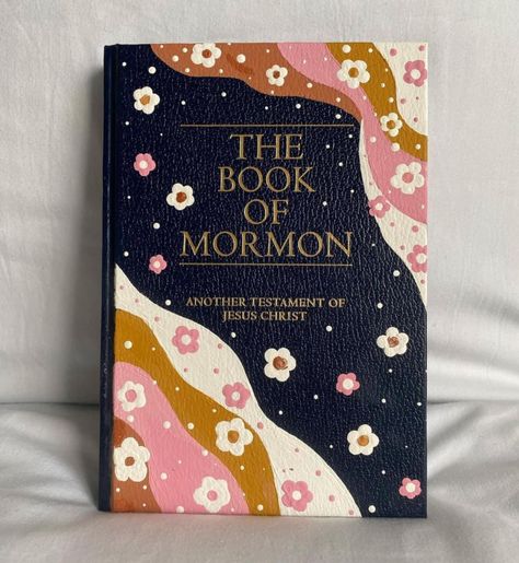 Book Of Mormon Drawings, Paint Book Of Mormon Cover Ideas, Book Of Mormon Painted Cover Ideas, Decorate Book Of Mormon Cover, Decorating Book Of Mormon Cover, Decorated Book Of Mormon, Decorated Book Of Mormon Cover, Easy Book Of Mormon Painted Cover, Bom Painting Ideas