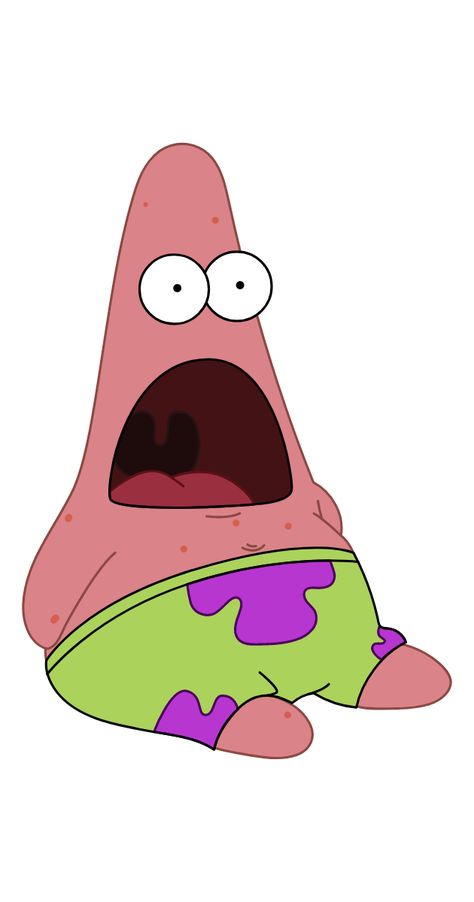 Patrick Spongebob Funny, Patrick Star Spongebob, Patrick Screaming, Funny Patrick Star, Patrick Love, Patrick Star Screaming, Cool Funny Drawings, Trendy Cartoon Characters, Surprise Emotion