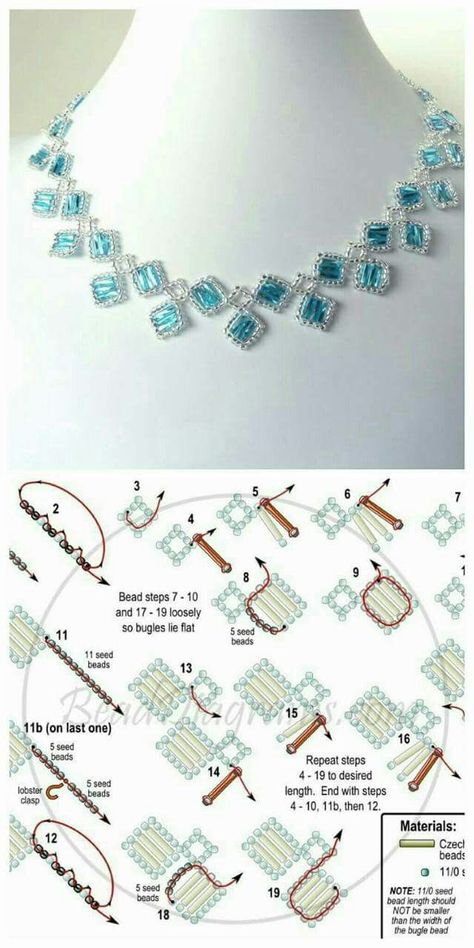 Beaded Necklace Patterns, Beadwork Necklace, Beaded Jewelry Tutorials, Necklace Patterns, Handmade Jewelry Tutorials, Seed Bead Tutorial, Beaded Bracelet Patterns, 자수 디자인, Handmade Beaded Jewelry