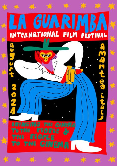 Animation Festival Poster, Design Festival Poster, Festival Design Poster, Fun Poster Design, Carnaval Design, Egle Zvirblyte, Music Festival Poster Design, Festival Graphic Design, Festival Graphics