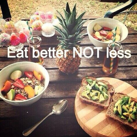 Eat BETTER not less Abdomen Plat, God Mat, Eat Better, Diet Vegetarian, How To Eat Less, Whole Foods, Fitness Nutrition, Diet Tips, Healthy Tips