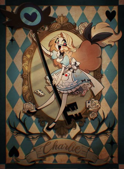 🥀六軒島魔女🌌 on X: "💙Charlie's Adventures in Wonderland💠 #地狱客栈 #HazbinHotel #HazbinHotelFanart #HazbinHotelCharlie #Charlie https://t.co/E0EjYL9WQA" / X Hazbin Hotel Charlie Fanart, Charlie Morningstar Fanart, Alice In Wonderland Background, Walpapers Cute, Hazbin Hotel Oc, Hazbin Hotel Fanart, Hazbin Hotel Art, Hazbin Hotel Charlie, Alice Madness