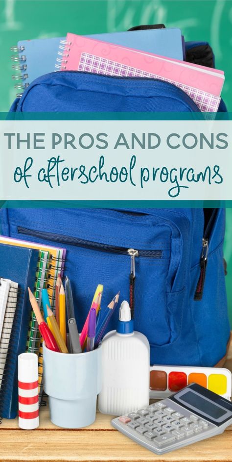 While it may seem appealing to enroll your child in every single after school opportunity, we do need to draw the line somewhere. Afterschool programs can be great for kids, but they can also be too much. Let's look at the pros and cons of afterschool programs. Homework Club, Afterschool Program, After School Care, Parenting Education, Pregnancy Information, Back To School Hacks, Intentional Parenting, Homeschool Programs, Parenting Articles