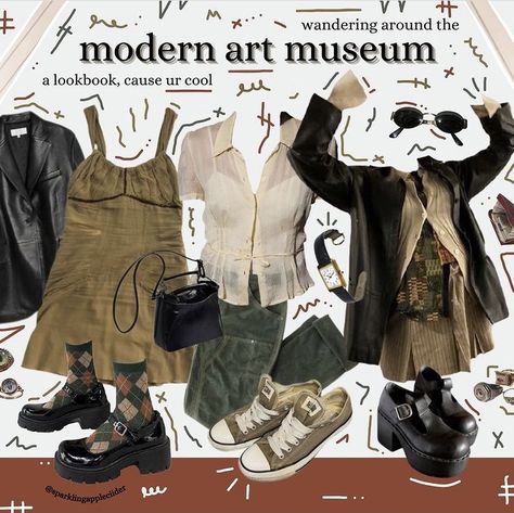 Art Museum Aesthetic Outfit Summer, Museum Outfit, Capsule Wardrobe Women, Earthy Outfits, Outfit Aesthetic, Outfit Summer, Cute Fits, 80s Fashion, Aesthetic Outfits