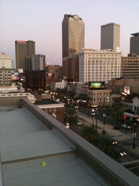 Downtown New Orleans. #Travel #Nola Downtown New Orleans, New Orleans Travel, City Aesthetic, San Francisco Skyline, Louisiana, New Orleans, Travel, Quick Saves