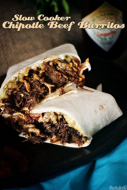 Slow Cooker Chipotle Beef Burritos made by @Kita Roberts Chipotle Beef Burrito, Slow Cooker Burrito, Chipotle Beef, Beef Burritos, Burrito Recipes, Beef Burrito, Recipe Beef, Burritos Recipe, Weekly Meal Plan